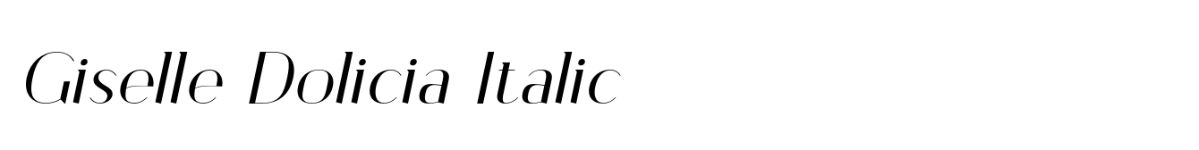Giselle Dolicia Italic